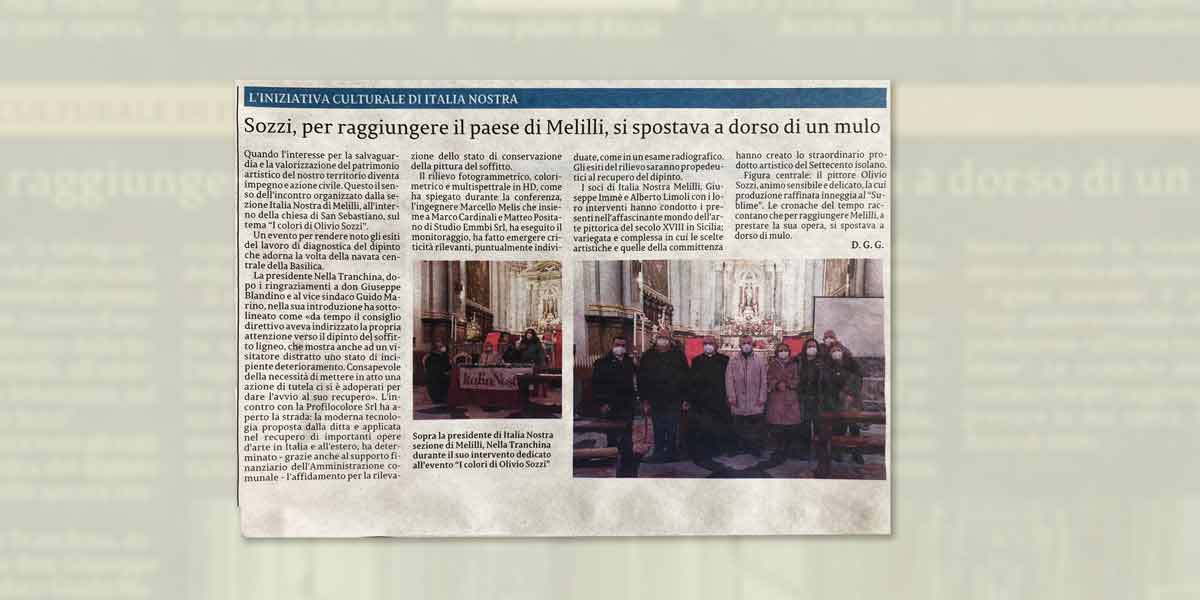 Spectral Imaging in the Basilica of San Sebastiano Spectral Imaging Systems